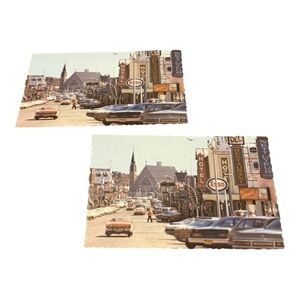 Set of 2 Vintage Quebec Canada Carte Postale Postcards